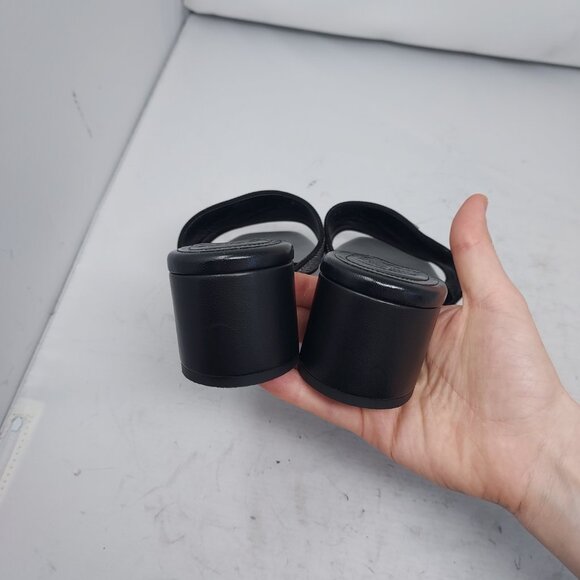 Givenchy Silver Crystal Black 4G Heel Slip on Sandal - Picture 11 of 11